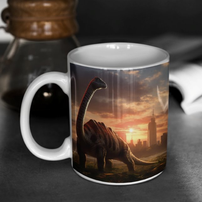 Dinosaures Effrayant et mignon version 3 Mug (Dinosaurs Scary & Cute version 3 Mug
)