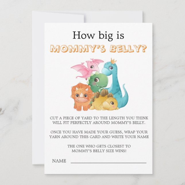 Dinosaures mignonnes et colorées à quel point le v (Devant)