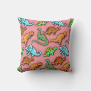 Dinosaures mignons Coussin pour enfants