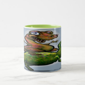 Dinosaures Mug à café à deux tons