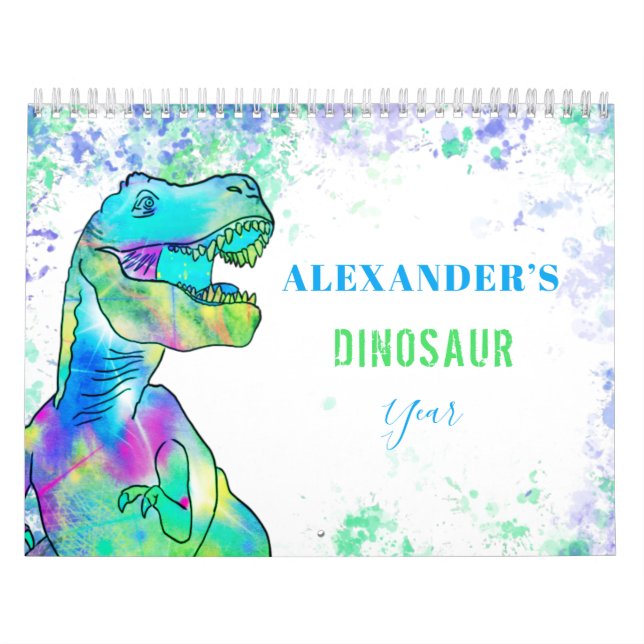 Dinosaures personnalisées Calendrier des enfants c (Protection)