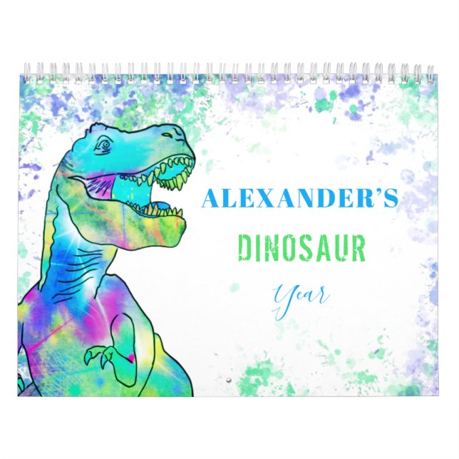 Dinosaures personnalisées Calendrier des enfants c (Protection)