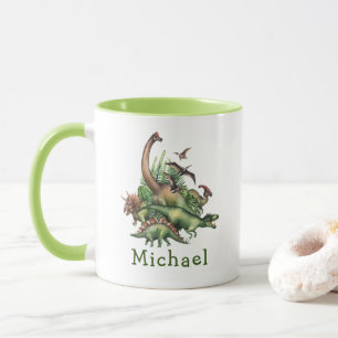 Dinosaures personnalisés dans la Mug des enfants d