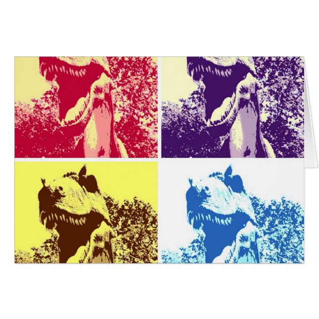 Dinosaures pop-art T-Rex (Devant horizontal)
