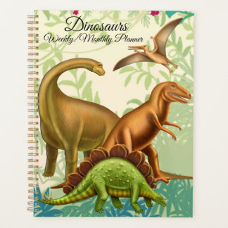Dinosaures préhistoriques Planificateur mensuel he