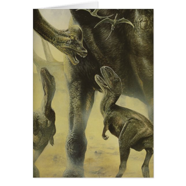 Dinosaures Rétro, Torvosaurus et Brachiosaurus (Devant)