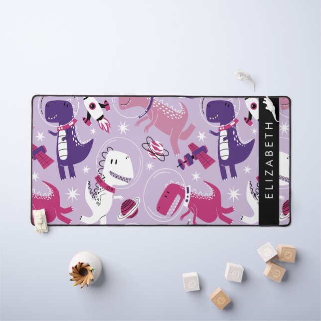 Dinosaures Spatiaux, Dinosaures Mignons, Étoiles,  (Tableau pour enfants)