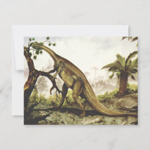 Dinosaures Vintage, Plateosaurus Paissant sur des