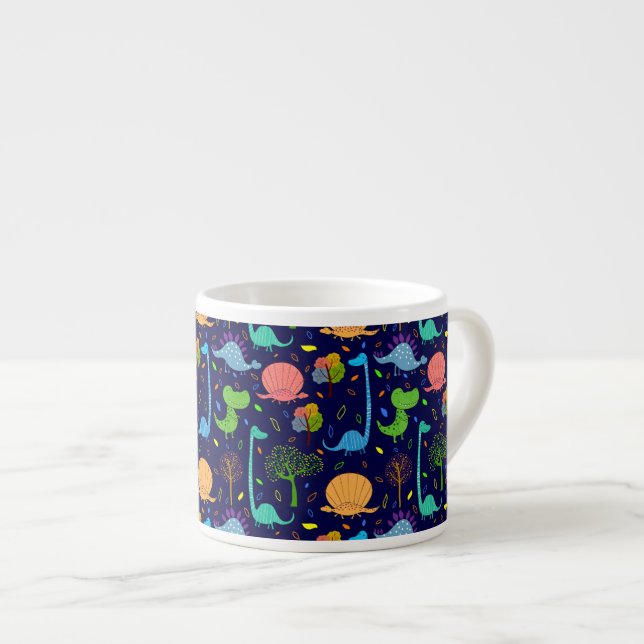 Dinosaures Whimsical Mug Taille Enfant (Devant droit)