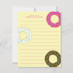 Dinuts Cartes fixes plates pour enfant Doughnut