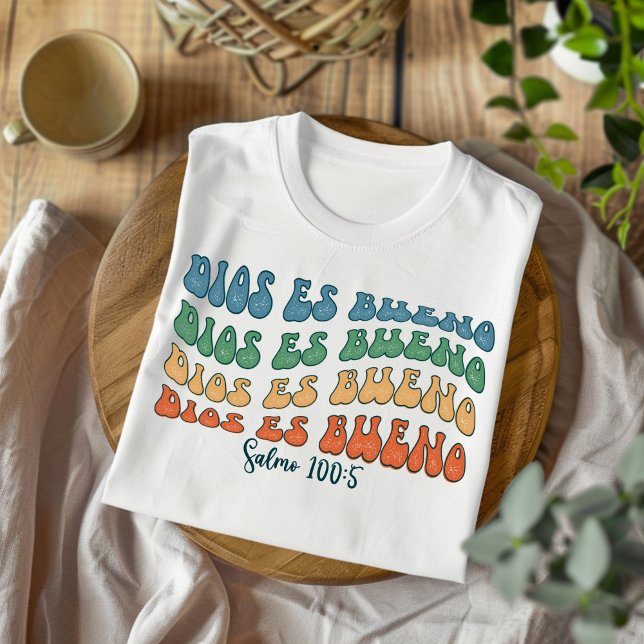 Dios Es Bueno Détresse Un T-shirt Espagnol Chrétie (Créateur téléchargé)