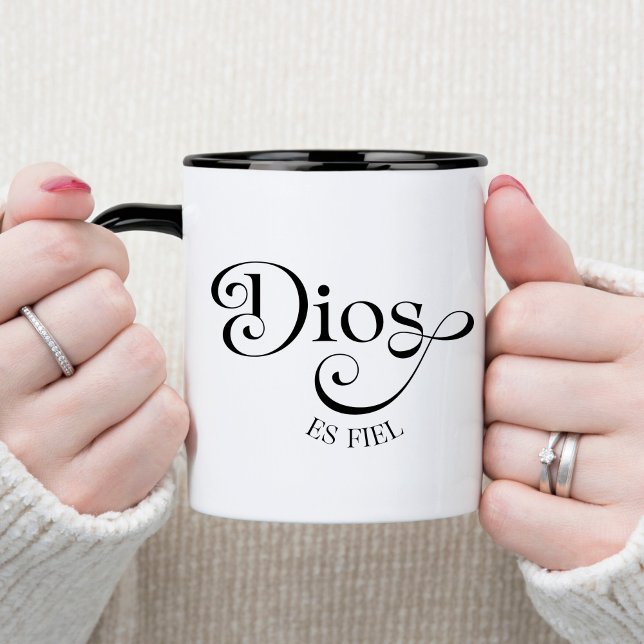 Dios Es Fiel Espagnol Café Chrétien Mug (Créateur téléchargé)