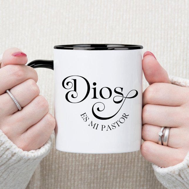 Dios Es Mi Pastor espagnol Christian Coffee Mug (Créateur téléchargé)