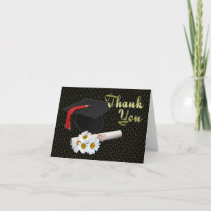 Diplôme Carte de remerciements cadeau avec marguer