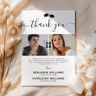 Diplôme conjoint 2 Carte de remerciements photo