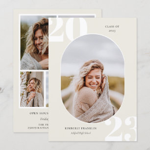 Diplôme de cadre photo arrondi de classe supérieur