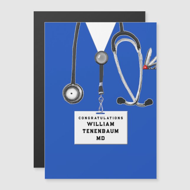 Diplôme de fin d'études de médecine (Devant / Derrière)