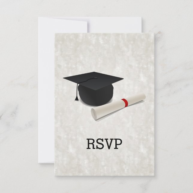 Diplôme de fin d'études RSVP personnalisable Répon (Devant)