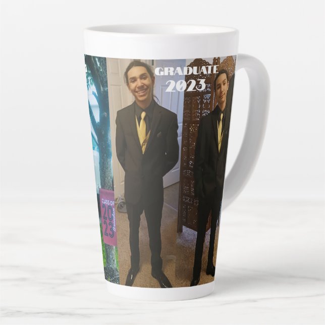 DIPLÔMÉ DE HAUTE ÉCOLE Latte Mug (Angle droit)