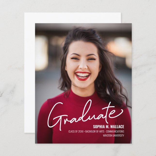 Diplômé de l'Université Economique avec photo (Devant / Derrière)