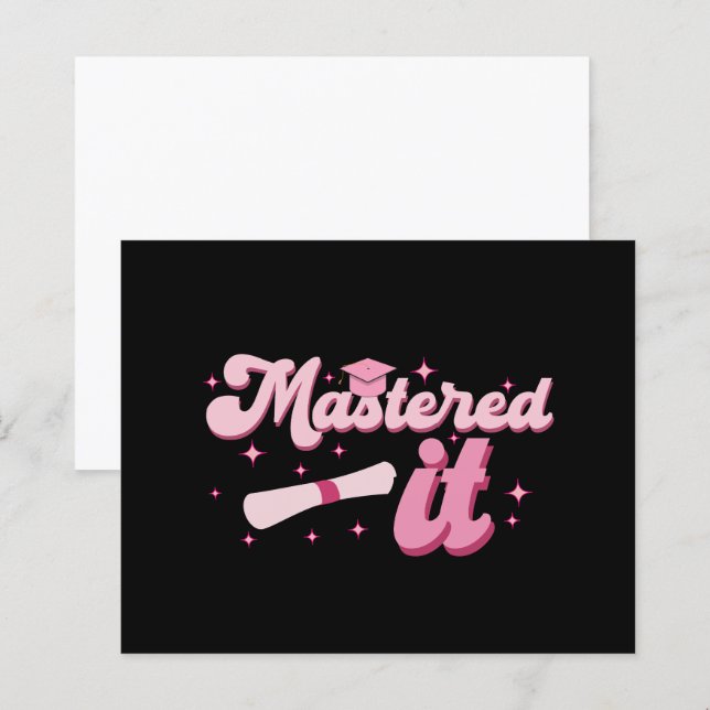 Diplômé de master MBA diplômé (Devant / Derrière)