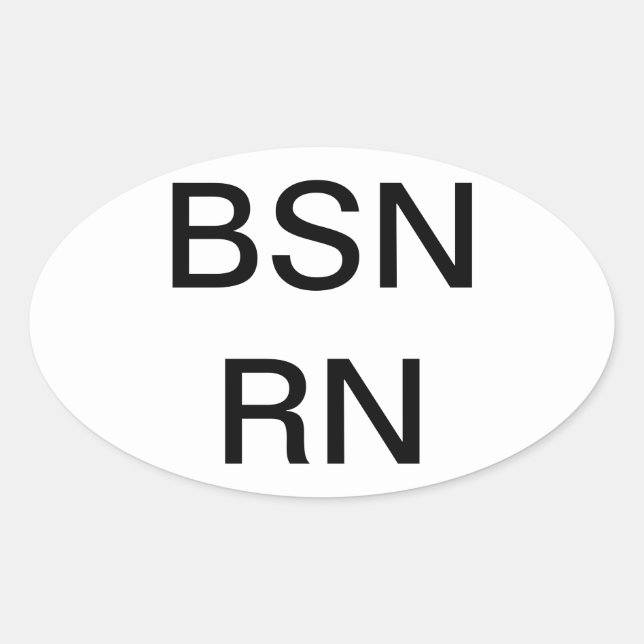 Diplôme de soins infirmiers BSN, Sticker (Devant)