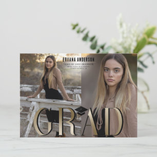 Diplôme d'or - photo Faire-part de diplôme