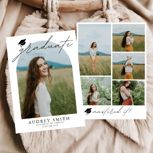 Diplômé maîtrisé il Faire-part de diplôme