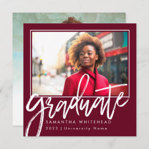 Diplômé photo moderne 2022 Faire-part Bourgogne