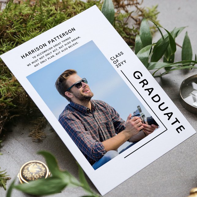 Diplôme photo Script moderne Citation inspirante (Créateur téléchargé)