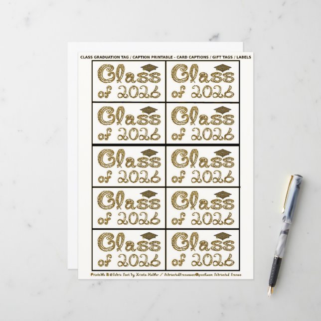 Diplômés de la promotion 2026 Marque marron Légend (Devant/Arrière en situation)