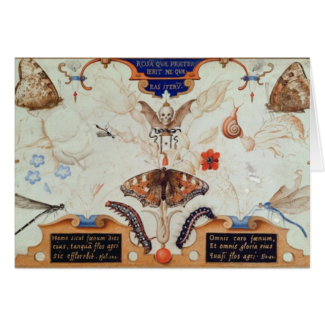 Diptyque avec les fleurs et les insectes, 1591 (Devant horizontal)