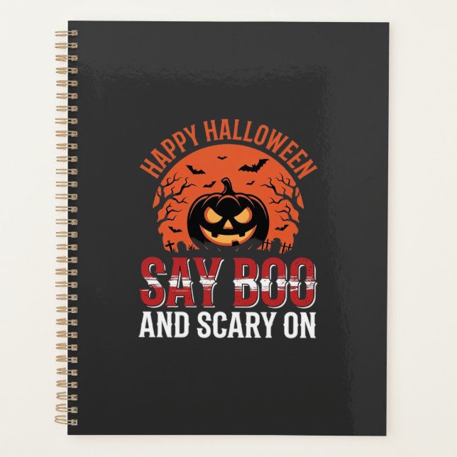 Dire Boo design de citrouille Halloween_1 (Devant)