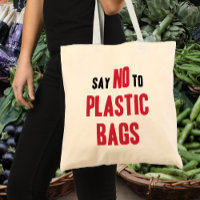 Dire Non aux Sacs en Plastique Toile Réutilisable