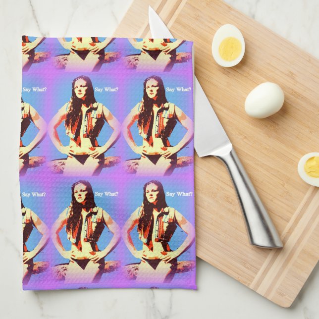 dire quelle serviette de cuisine bikini fille (Quart Plié)