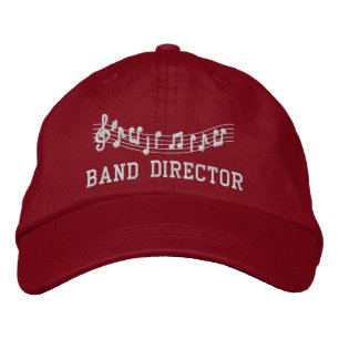 Directeur de bande Casquette de musique brodée