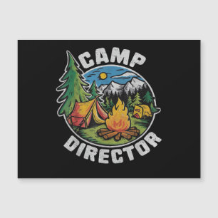 Directeur de camp rétro Camping Camp d'été Drôle d