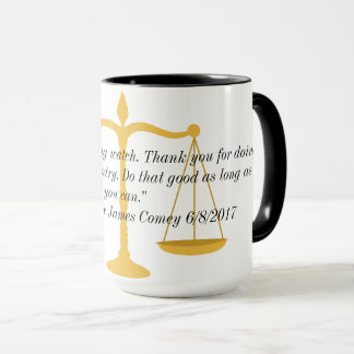 Directeur James Comey Testimony Mug de FBI