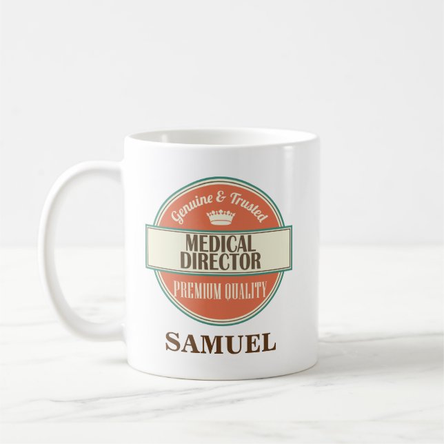 Directeur Médicale Personalized Office Mug Gift (Gauche)