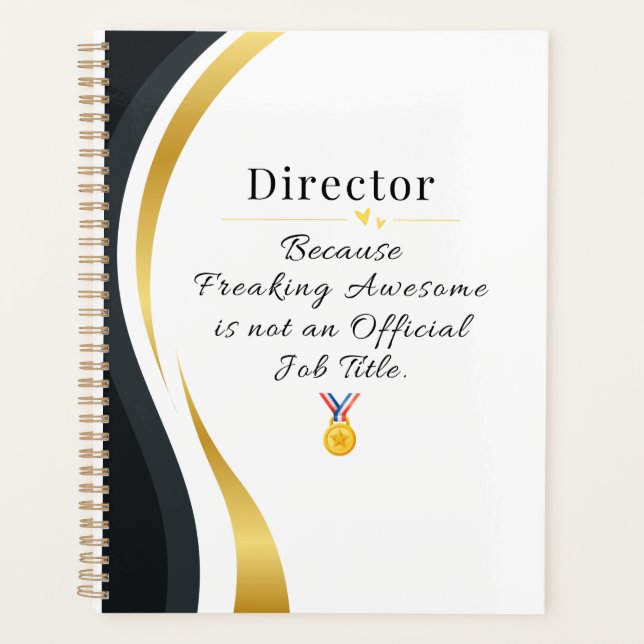 Directeur Planner - Drôle Titre du poste Cadeau (Devant)