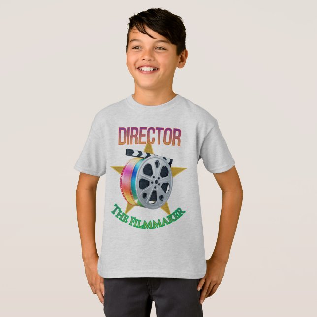 Director - The Filmmaker Boy's T-Shirt (Devant entier)
