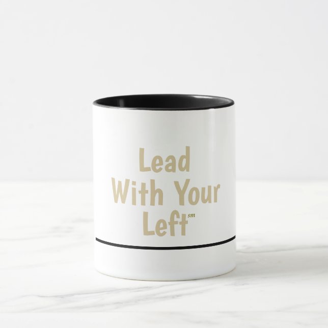 Dirigez avec votre gauche - Mug en céramique avec  (Centre)
