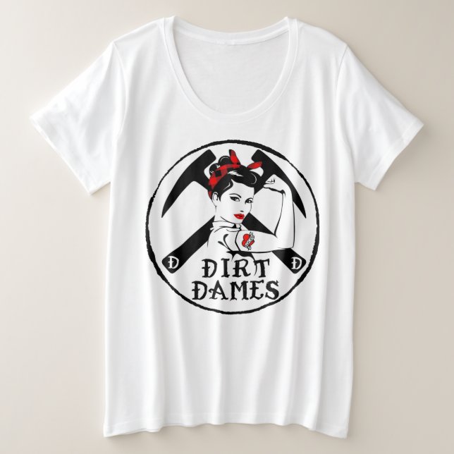 Dirt Dames, Classic Plus Size T-Shirt (Design devant)