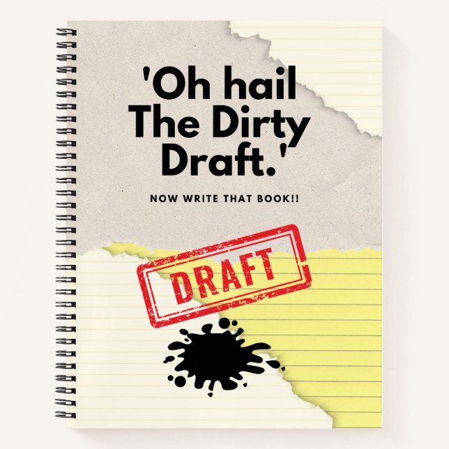 Dirty Draft Chronicles : Carnet Humour pour les éc (Devant)