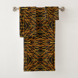 Dis Macaroni Et Fromage Art Orange Sur Fond Noir