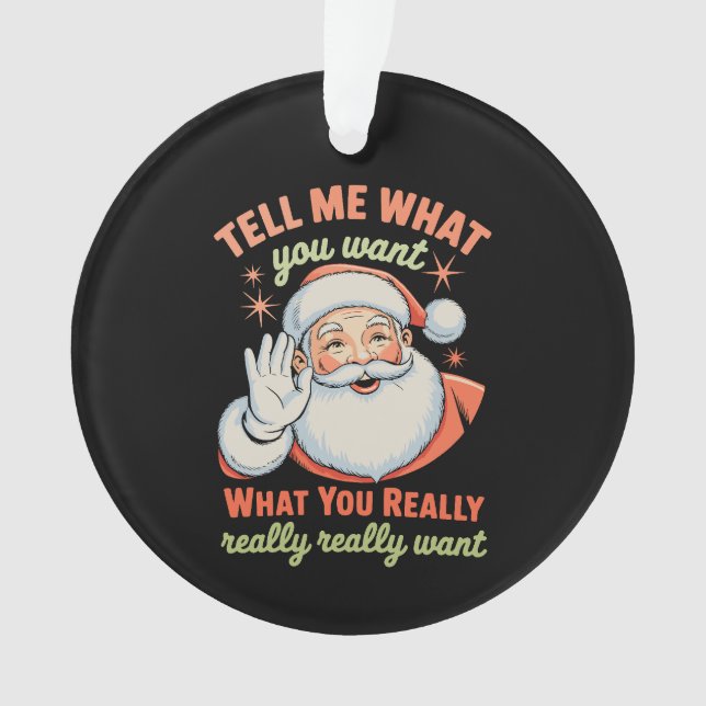 Dis-moi ce que tu veux vraiment pour Noël Xmas  (devant)