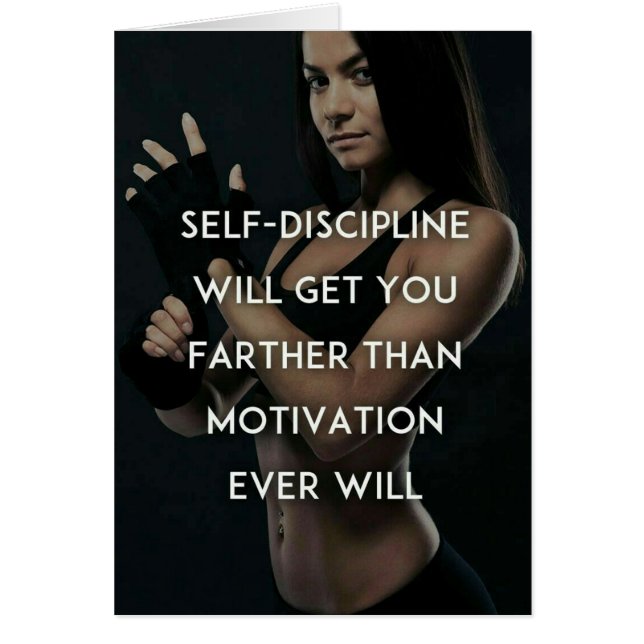 Discipline vs Motivation - Inspiration de gym pour (Devant)