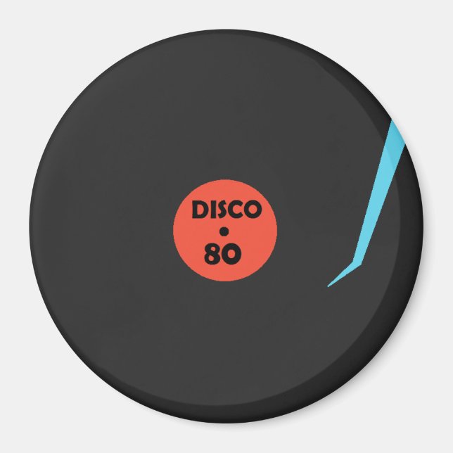 Disco 80 Record Magnet - Dance Party (Devant)
