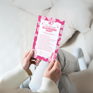 Disco Cowgirl Bachelorette Scavenger Chasse Jeu