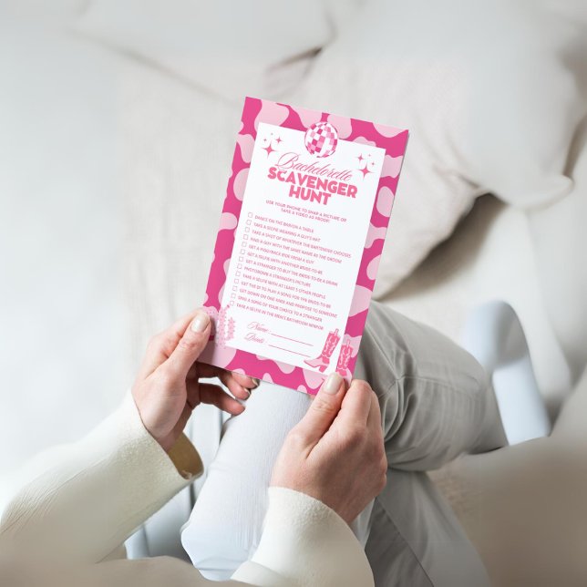 Disco Cowgirl Bachelorette Scavenger Chasse Jeu (Créateur téléchargé)